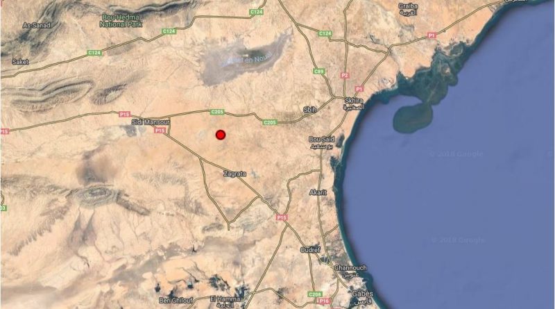 Erdbeben der Stärke 4,9 bei Menzel El Habib im Gouvernorat Gabés