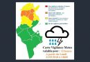 Warnung vor Gewittern im Norden und in der Mitte von Tunesien ab Mo., 21. Mai 2018, 14 Uhr