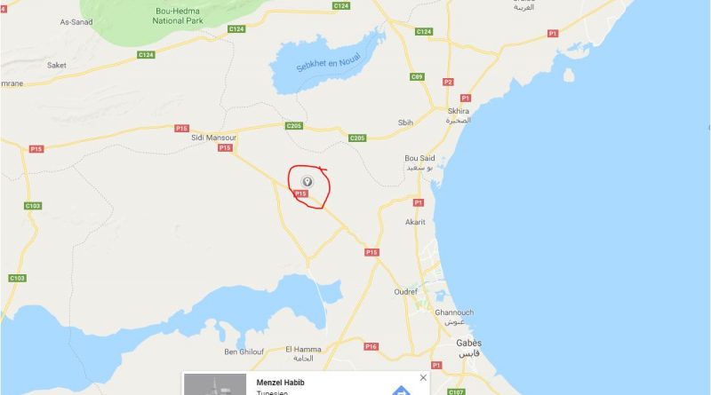 Leichtes Erdbeben in der Region El Khbayet, Gabes (M3,12)