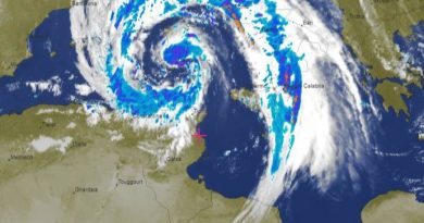 Niederschlagsmengen: Sa., 03.11.2018, 7 Uhr bis So., 04.11.2018, 7 Uhr Tunesien