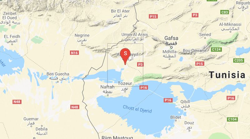 Tunesien: Leichtes Erdbeben bei Redeyef im Gouvernorat Gafsa (M3,08)