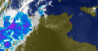 Radarbild vom 26. August 2019, 19.40 Uhr tunesischer Zeit