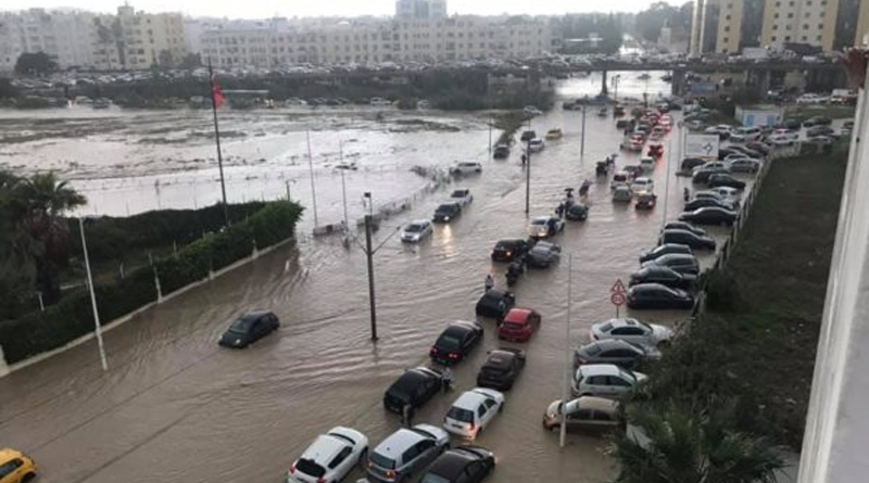 Überflutungen in Tunis Nord