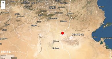 Tunesien: Erdbeben westlich von Gafsa im tunesisch-algerischen Grenzgebiet (M 4.5)