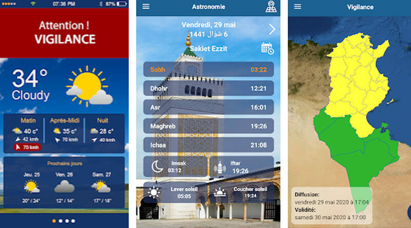 Météo INM: Android Wetter-App des Meteorologischen Instituts