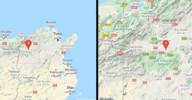 1 Sep 2020: Erdbeben zwischen Kef und Jendouba (M3.12)