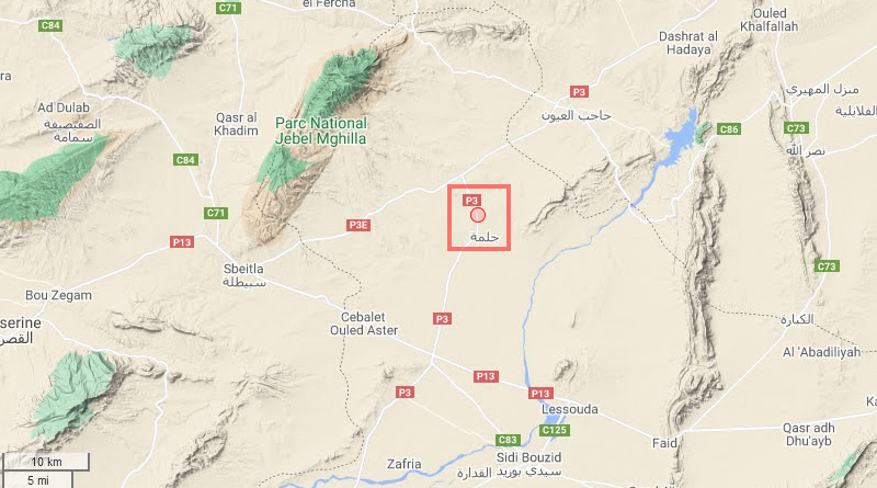 9 Juni 2021: Erdbeben bei Jelma im Gouvernorat Sidi Bouzid [M2.62]