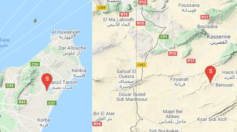 14 Juni 2021: Erdbeben in den Gouvernoraten Kasserine [M3.2] und Nabeul [M3.0]