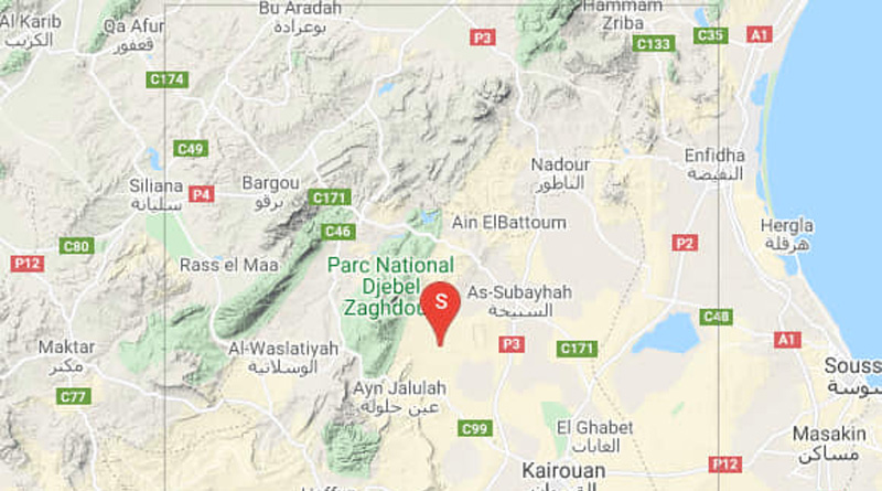 4 Sep 2021: Erdbeben im Gouvernorat Kairouan [M3.19]