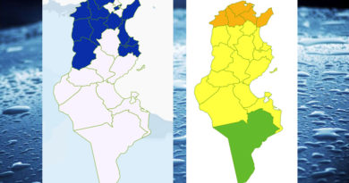 Niederschlagsmengen Tunesien: 23 Okt 2021 – 24 Okt 2021, 7 Uhr
