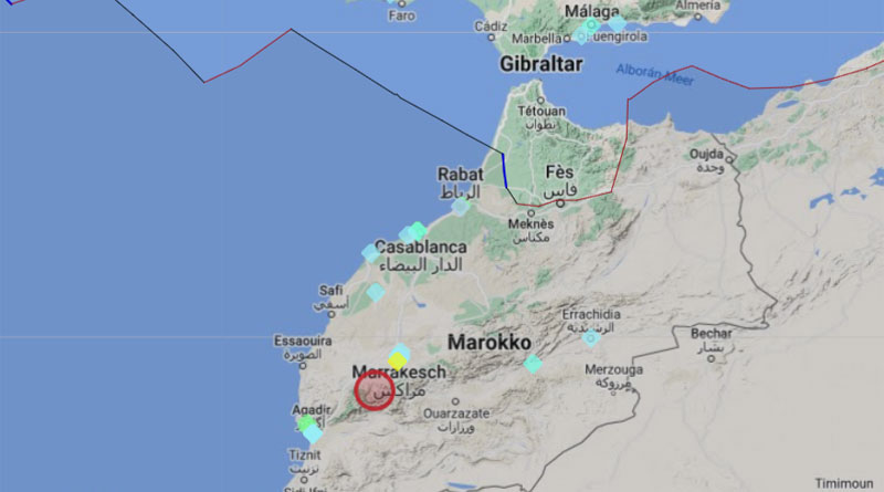 Erdbeben in Marokko M 6,8 am 08.09.2023, 23.11 Uhr