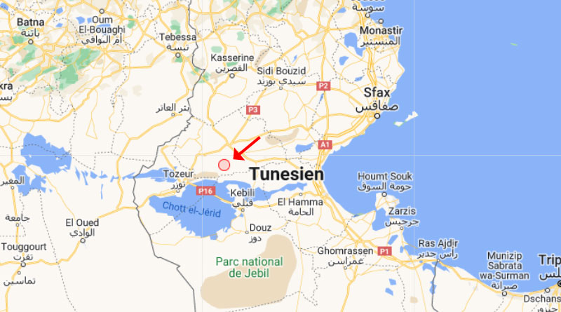 27 Nov 2023: Erdbeben südlich von Gafsa [M2.7]