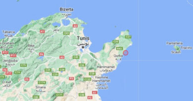 4 November 2023: Erdbeben südöstlich von Kelibia im Mittelmeer [M3.7]
