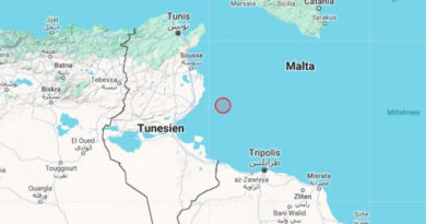 29 Dez 2023: Erdbeben östlich von Sfax im Mittelmeer [M4.5]