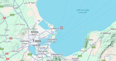 12 Dez 2023: Erdbeben nordöstlich von Tunis im Golf von Tunis [M3.4]