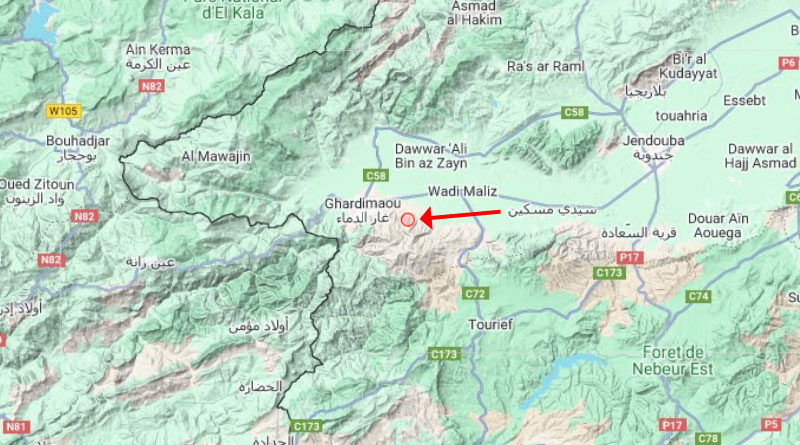 3 April 2024: Erdbeben im Gouvernorat Jendouba, östlich von Ghardimaoui [M1.9]