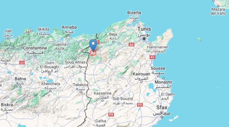 9 Okt 2024: Leichtes Erdbeben im Gouvernorat Jendouba [M3.0]