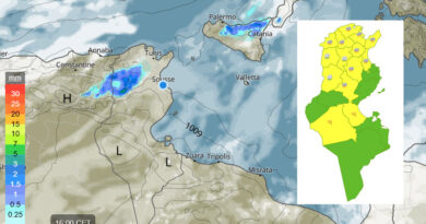Warnung vor starken Winden und Regen ab Montagnachmittag, 5. Mai 2025