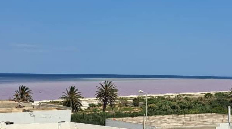 Verfärbtes Meer bei Monastir