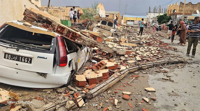 Gewittersturm Sidi Bouzid am 23. August 2025