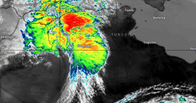 Offizielle Warnung vor örtlich starkem Regen und Temperaturrückgang ab 12. April 2026