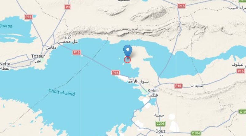14. Mai 2026: Leichtes Erdbeben nahe Souk Lahad, Gouvernorat Kebili [M3.3]