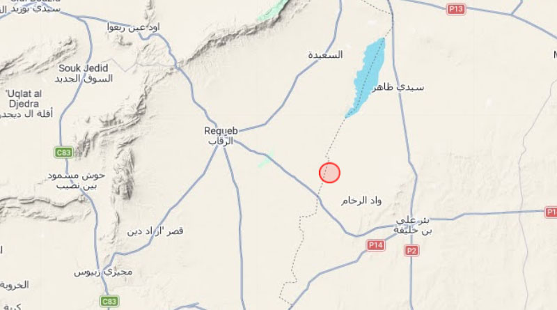 22. Juni 2026: Moderates Erdbeben 73 km westlich von Sfax [M4.20]