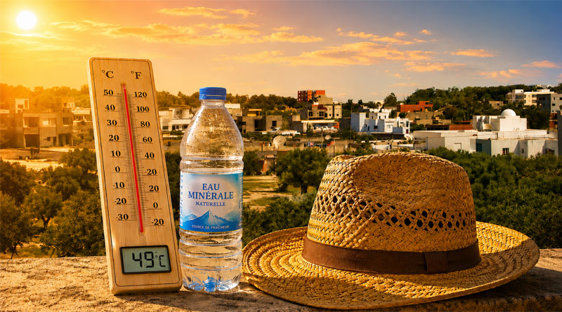 Tunesien: Bis zu 49°C erwartet … Vorhersage für die kommenden Tage bis Mittwoch, 22. Juli 2026