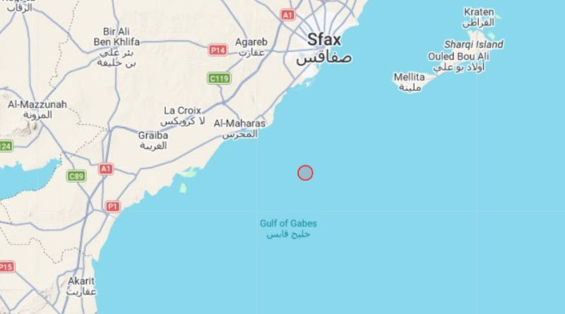 17. August 2026: Leichtes Erdbeben vor der K&uuml;ste nahe Sfax/Mahres [M3.1]